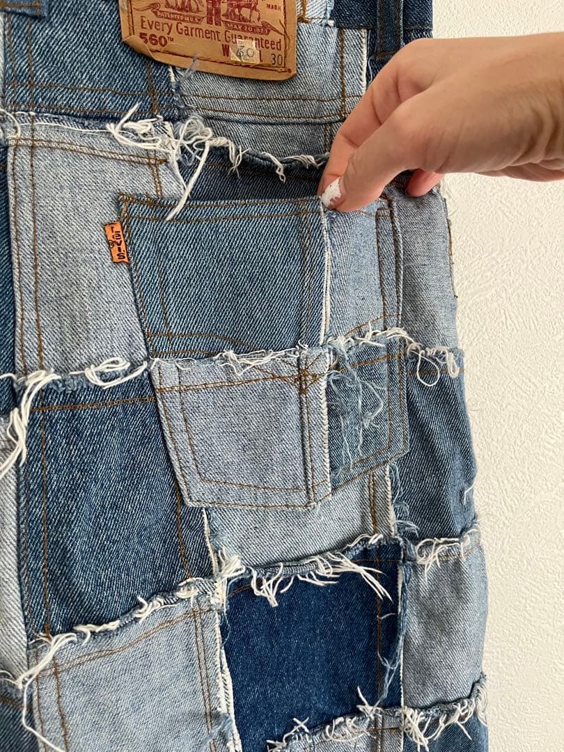 Levi’s remake patch work skirt