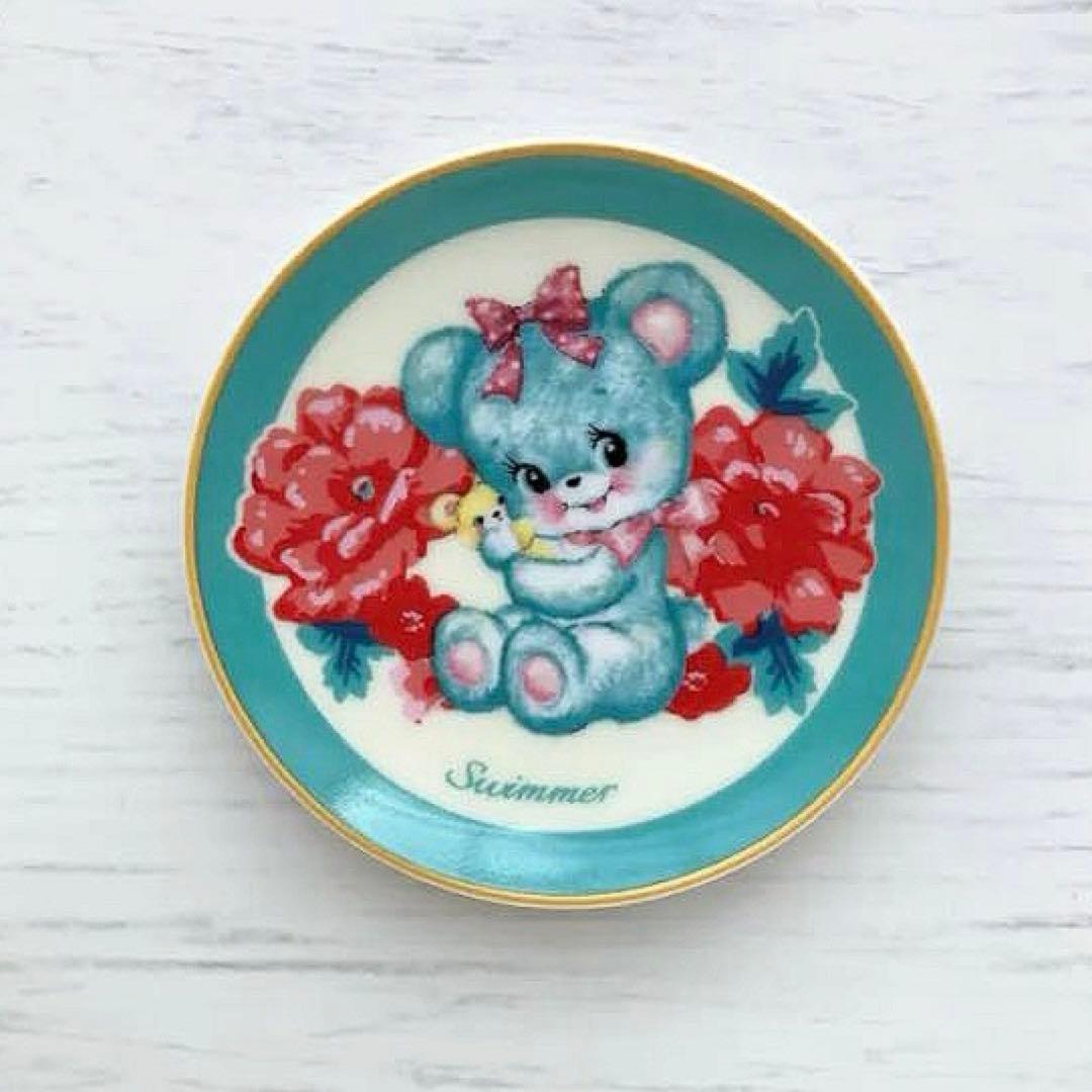新品　SWIMMER スイマー 豆皿 9cmサイズ　熊　くま　クマ