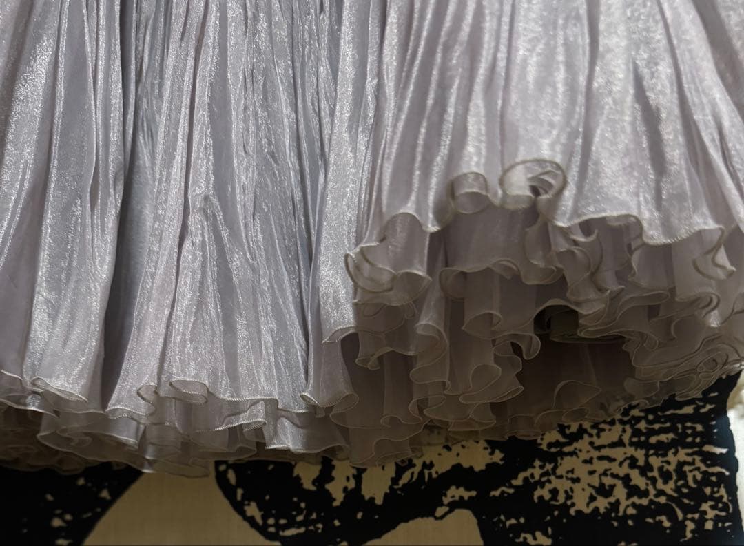 ebure エブール 完売 シアーオーガンジープリーツ スカート 新品タグ付