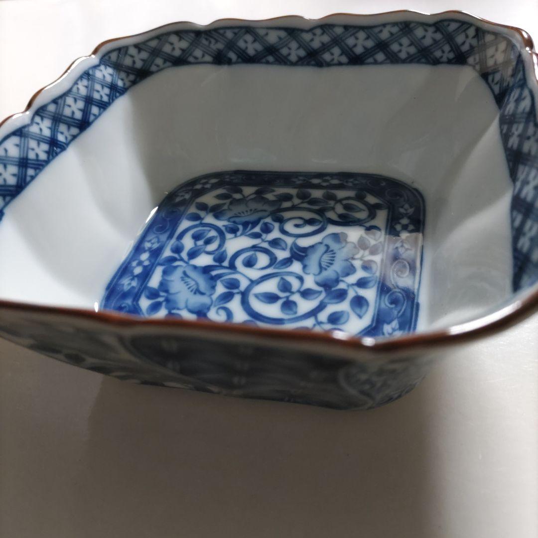 美濃焼・龍峯☆楕円大皿2枚セット　ねじり祥瑞　オードブル皿染付