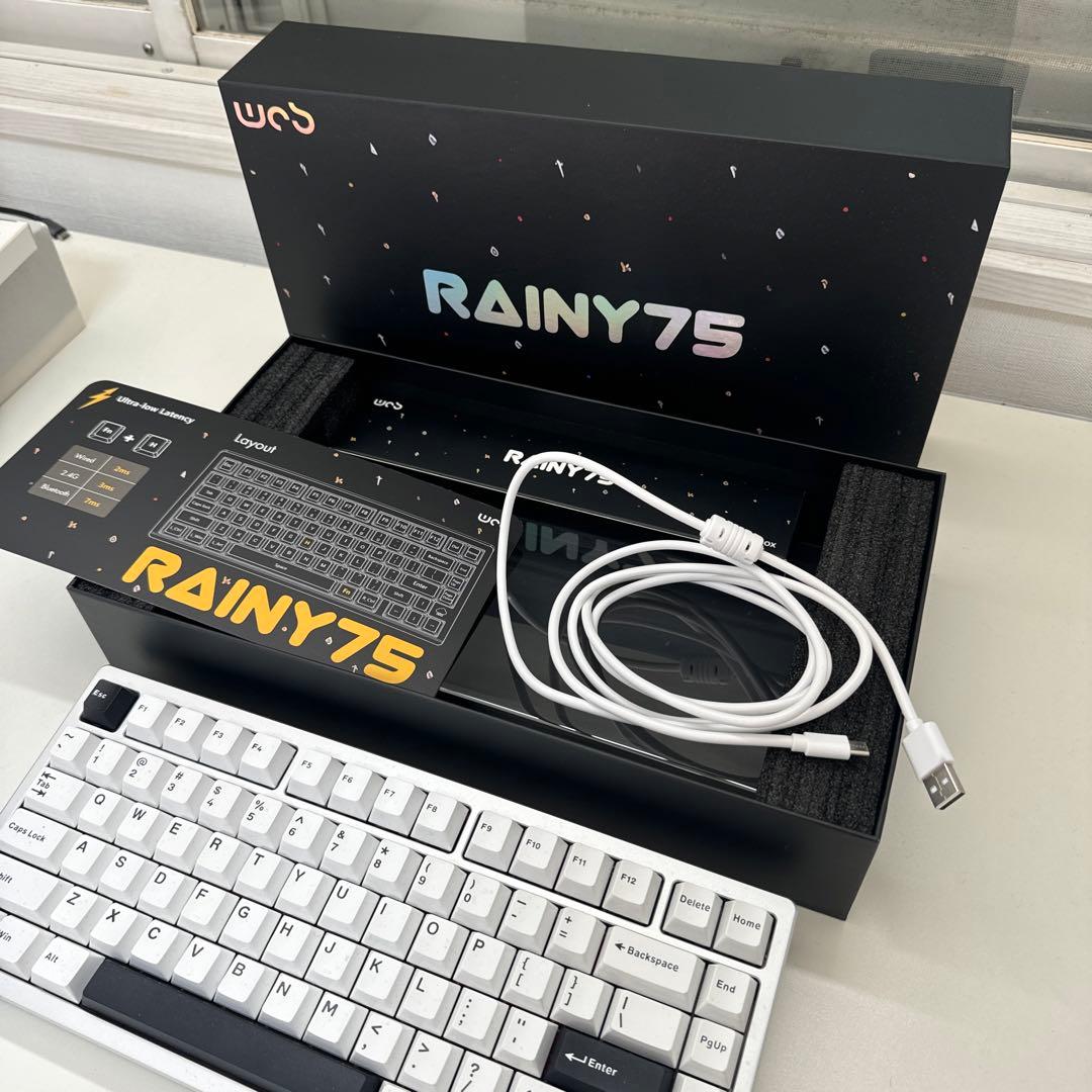 WOBKEY Rainy 75キーボード【Proモデル/シルバー】ほぼ新品同様