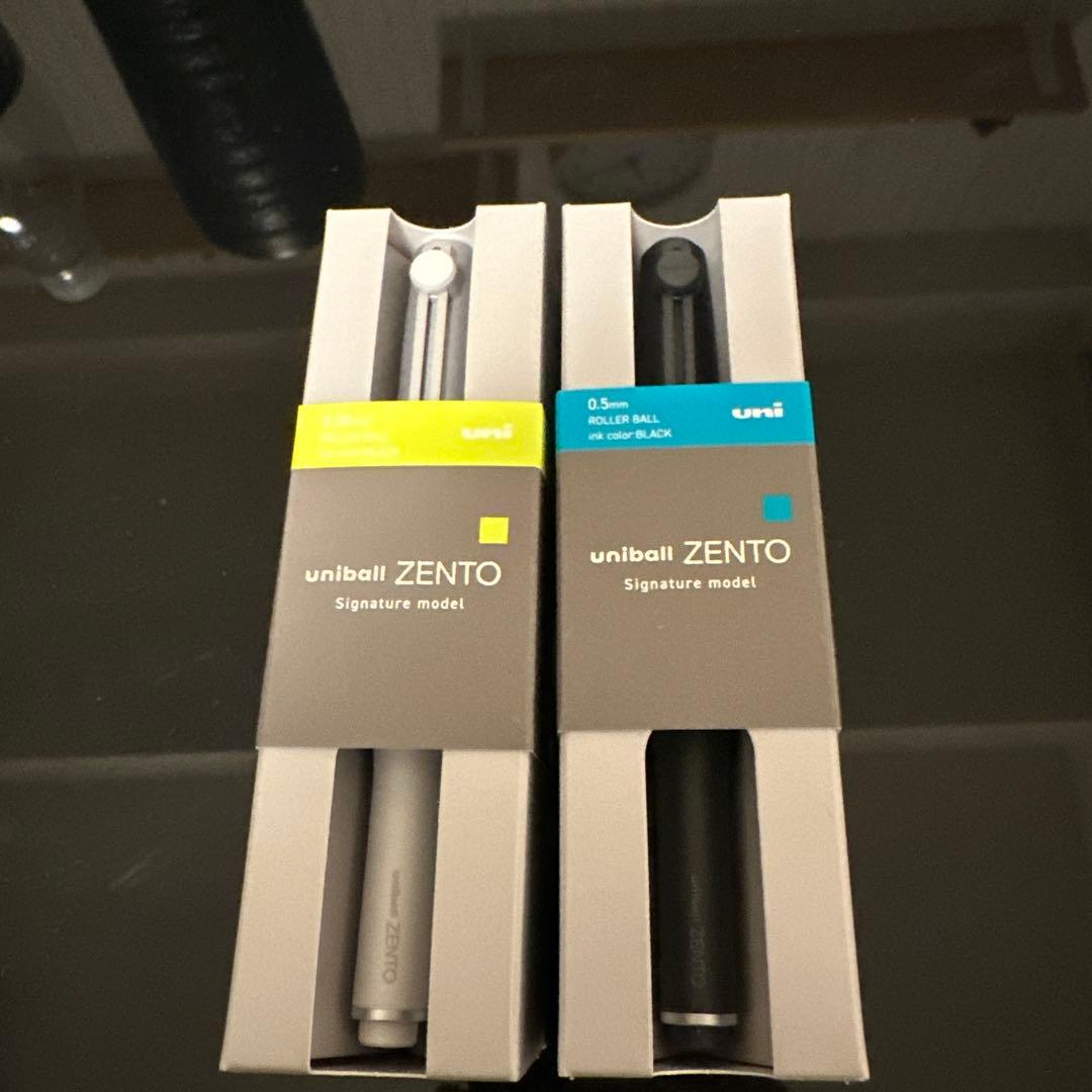 uniball ZENTO ボールペン 0.5mm 0.38mm 2本セット