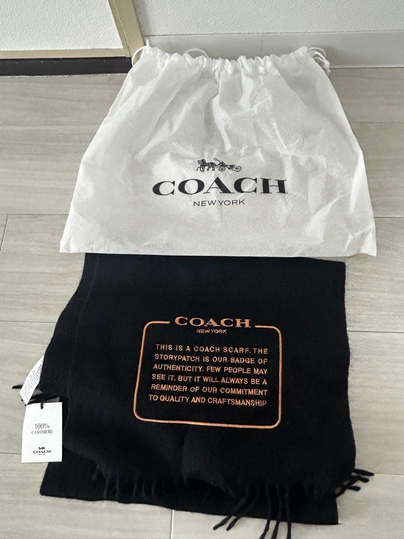 COACH マフラー 100%カシミヤ