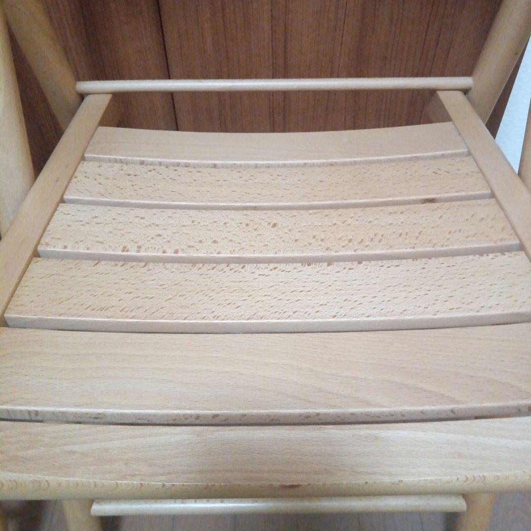 無印良品　折りたたみ椅子MUJI 2脚セット　木製チェア　廃盤　ダイニング　ブナ