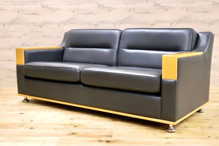 GMFK254○応接ソファ 2人掛けソファ ラブソファ 2シーター 本革 メー