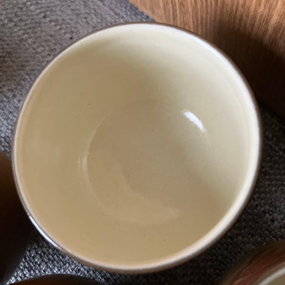 未使用　伊藤赤水　茶器　柿　人間国宝