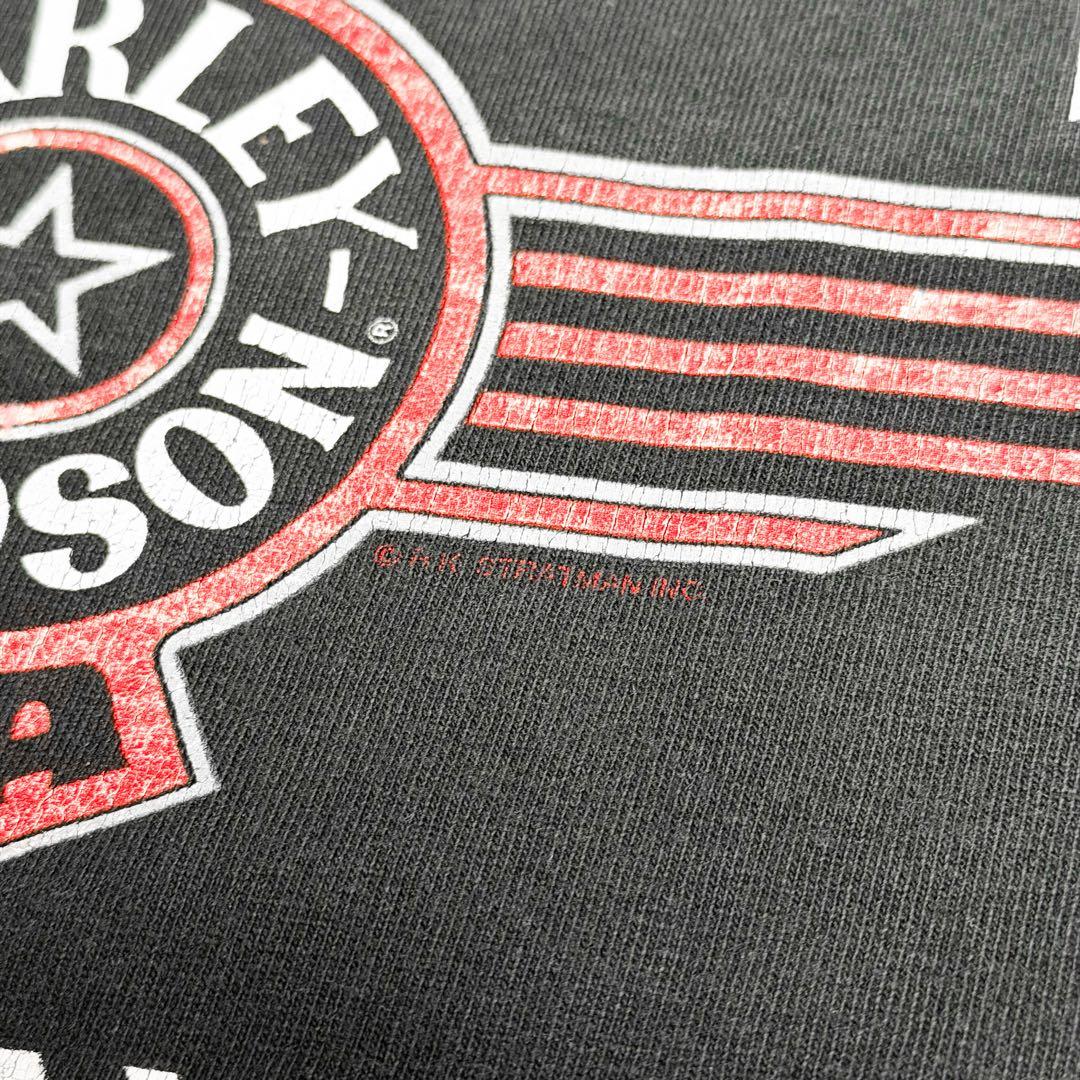 HARLEY DAVIDSON ハーレーロンT フレイムデザイン 古着