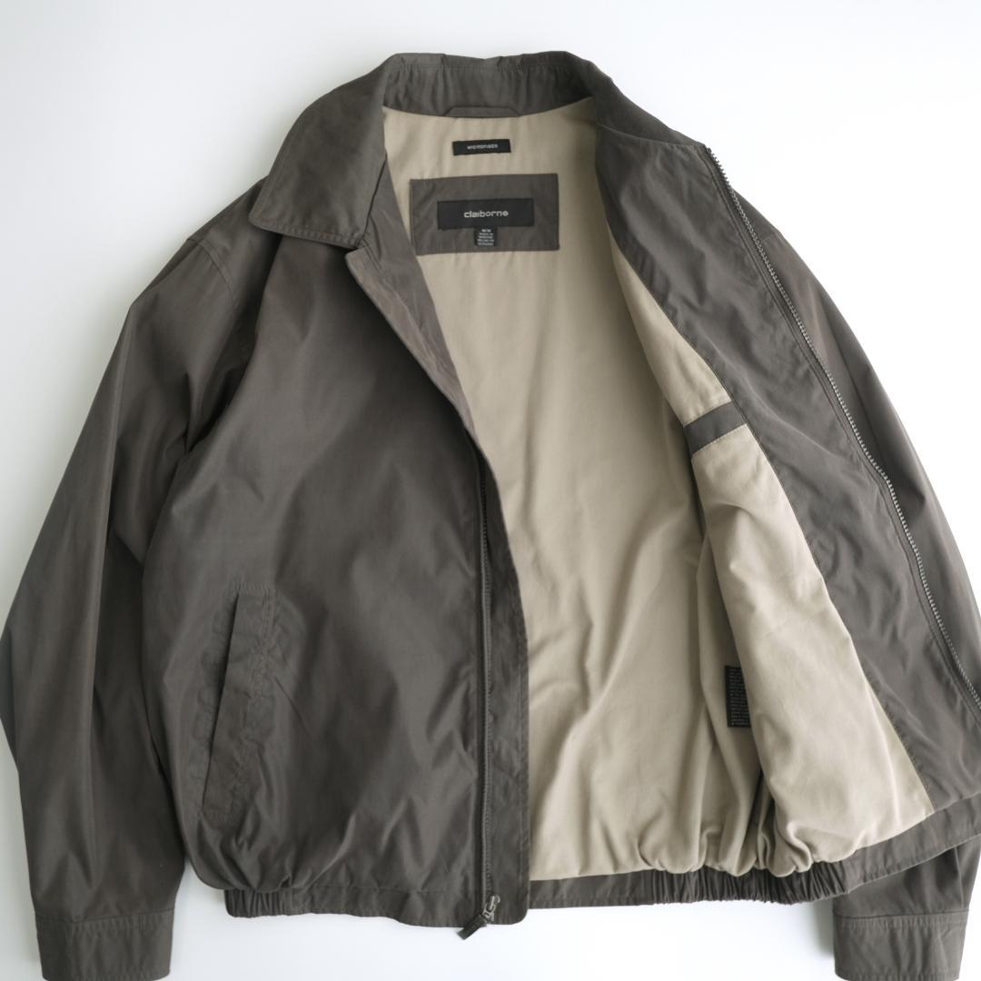Claiborne クレイボーン ジップアップジャケット オリーブグレー M