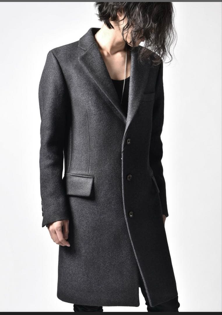 BACKBONE グレー チェスターコート backlash