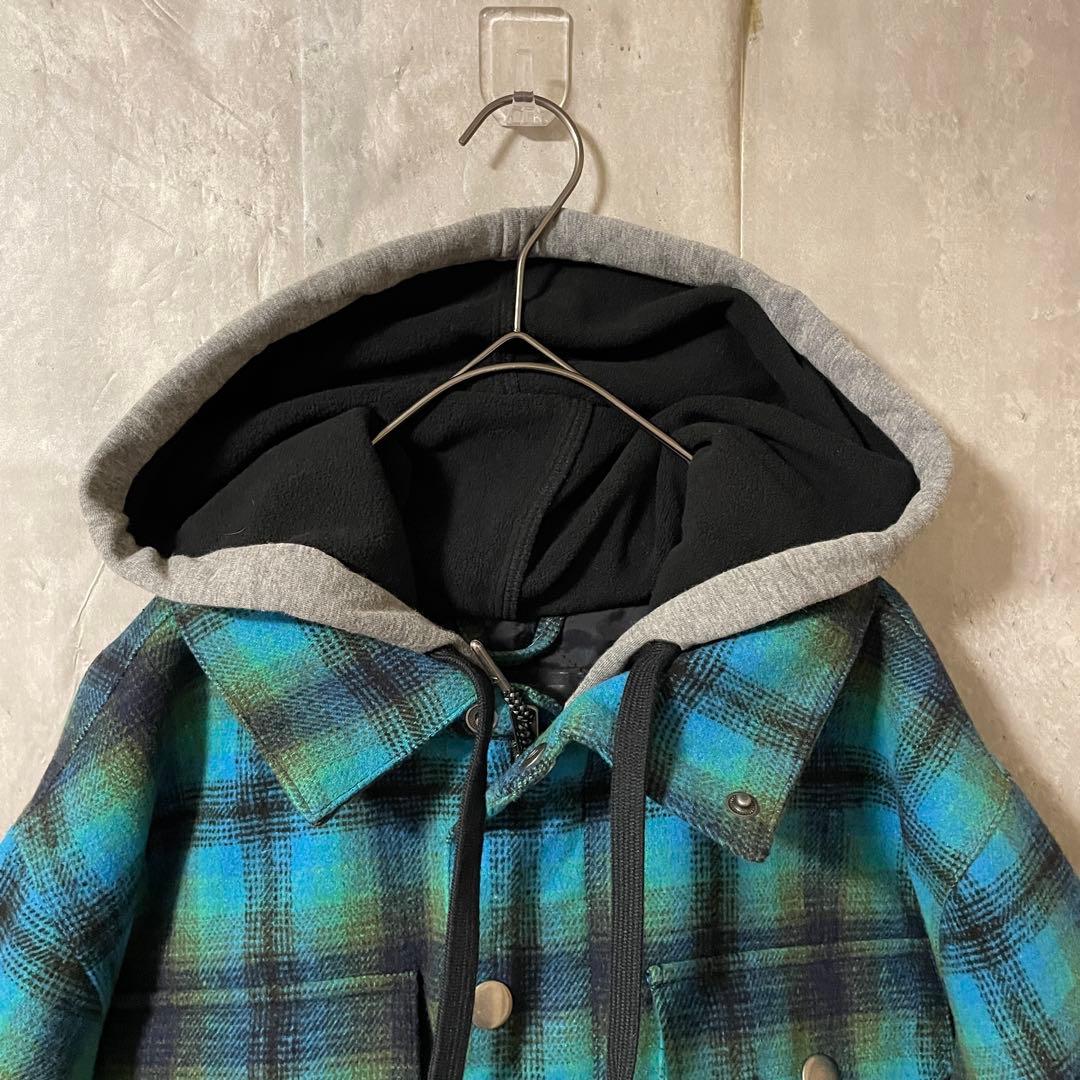 Burtonバートンスキーウェアスノーボードジャケットパーカー水色黒チェック柄