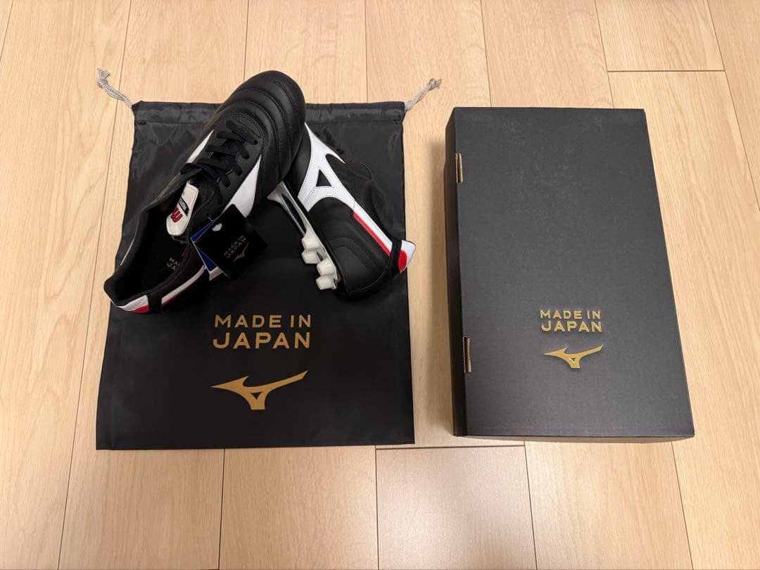 新品 ミズノ モレリア 2 JAPAN 26.5 ブラック×ホワイト