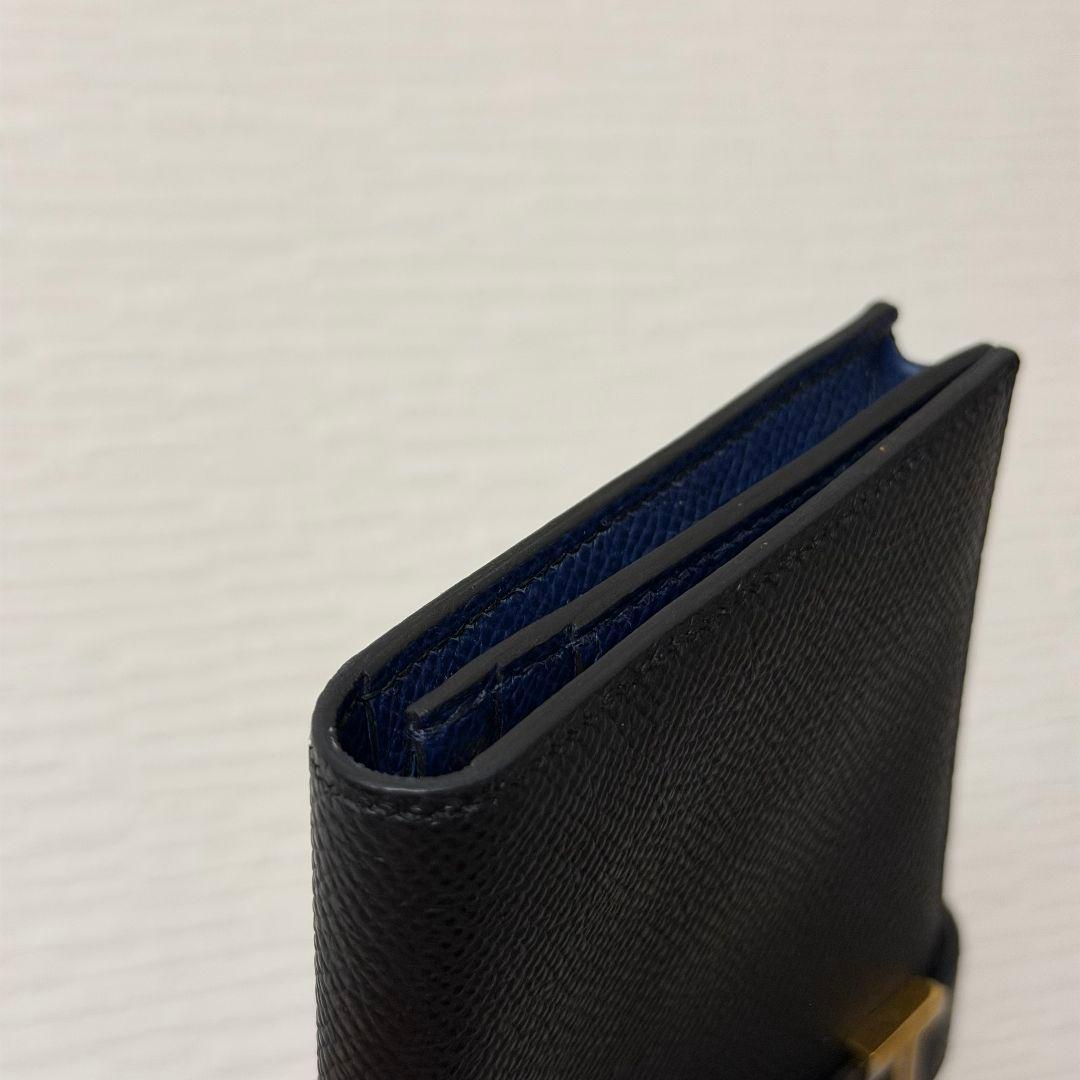 新品 エルメス 刻印W べアンスフレ Hロゴ ロングウォレット 長財布