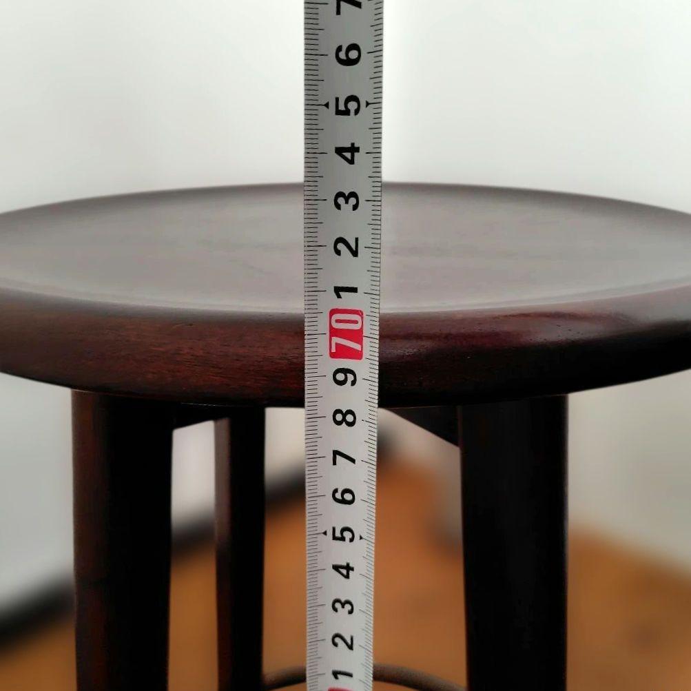 木製ハイチェア2脚セット カウンターチェア 丸椅子 スツール