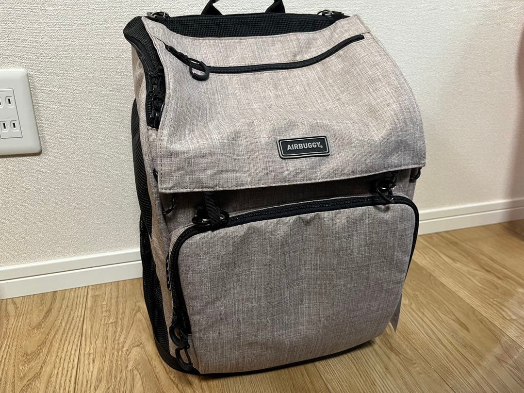 値下！AIRBUGGY 3WAY バックパックキャリア　クールベージュ説明書付き