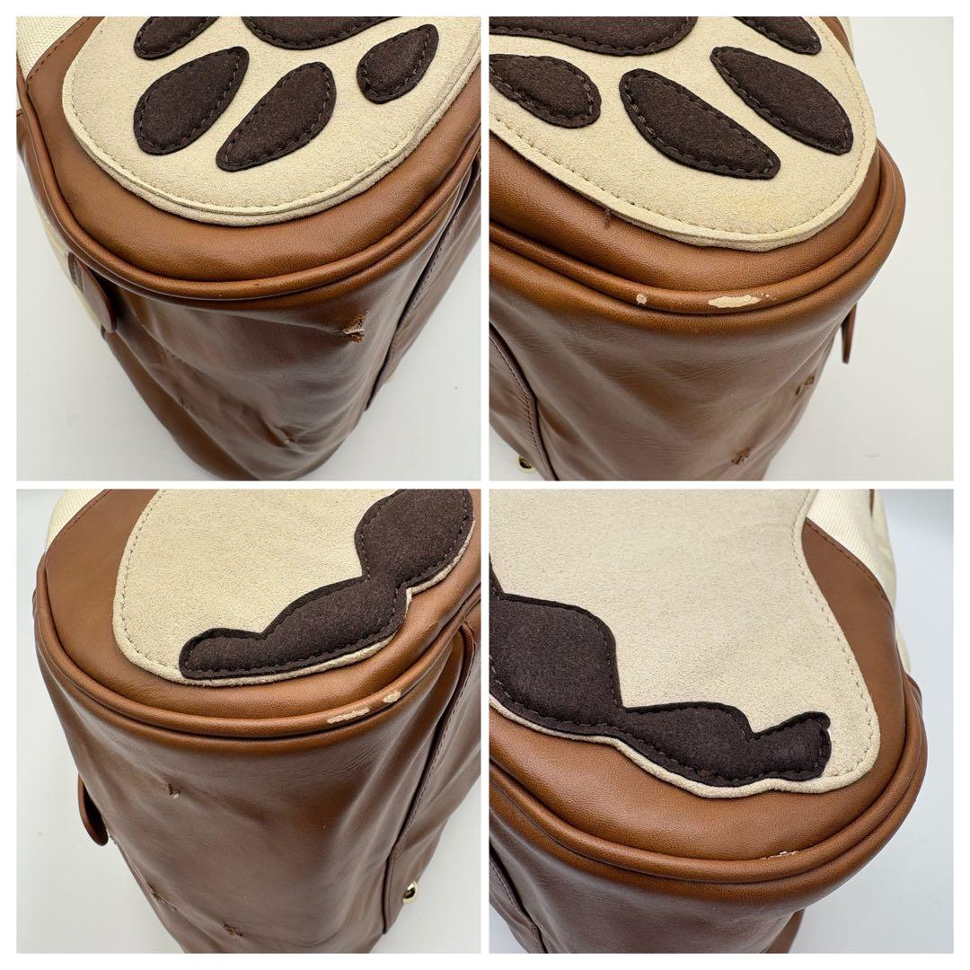 超希少✨キタムラ　セントバーナード　ボストンバッグ　2way トラベル　ポーチ付