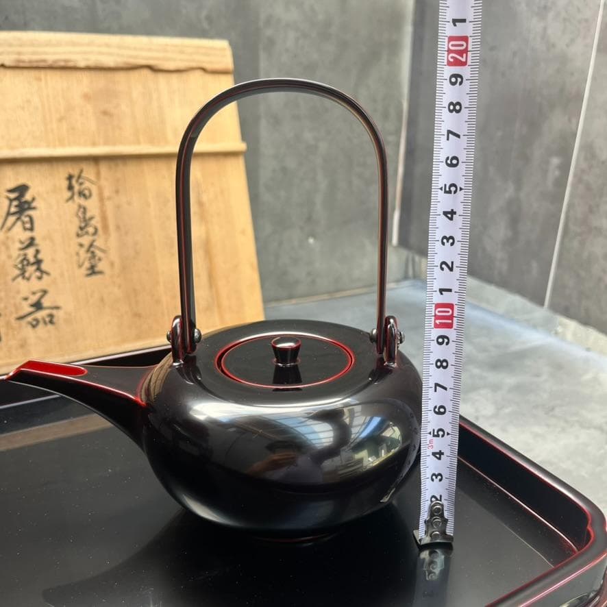 美品✨ 輪島塗 漆塗り 屠蘇器 お屠蘇セット（お銚子、三つ組盃、屠蘇台）