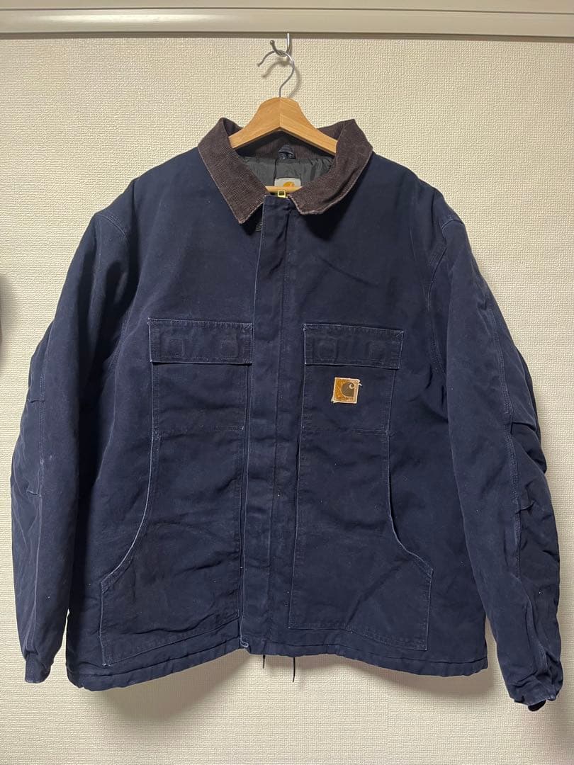 【良品】Carhartt ネイビー トラディショナルジャケット 3L
