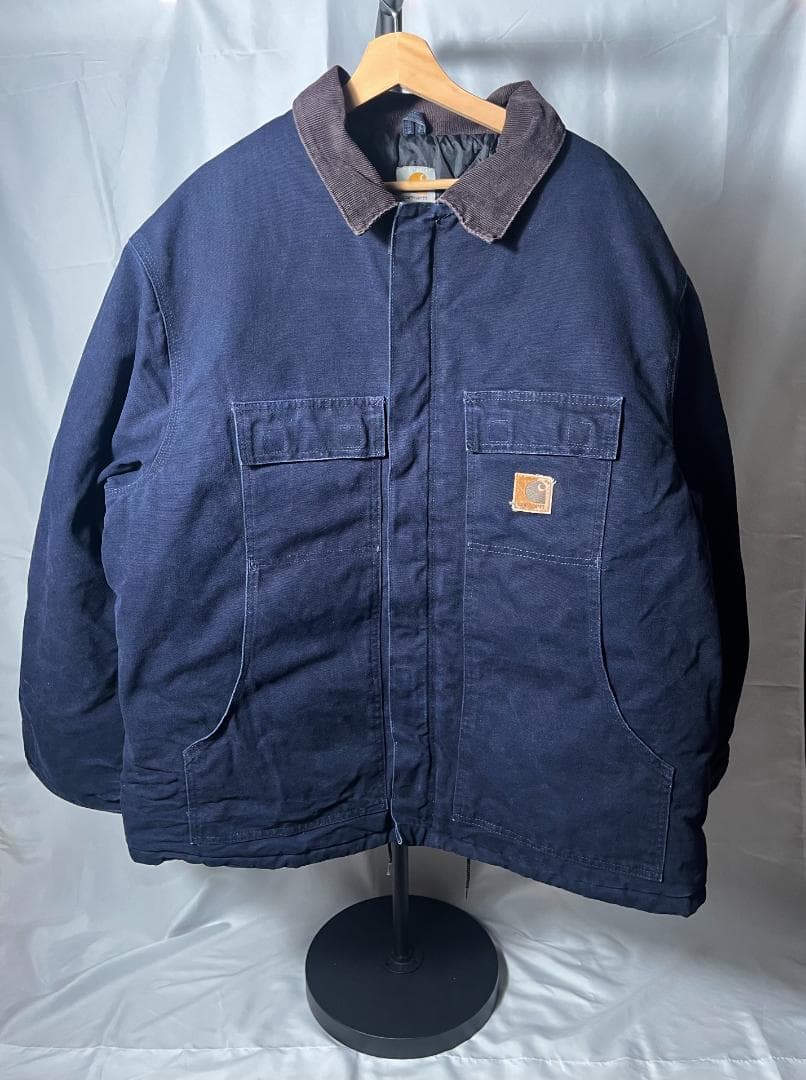 【良品】Carhartt ネイビー トラディショナルジャケット 3L