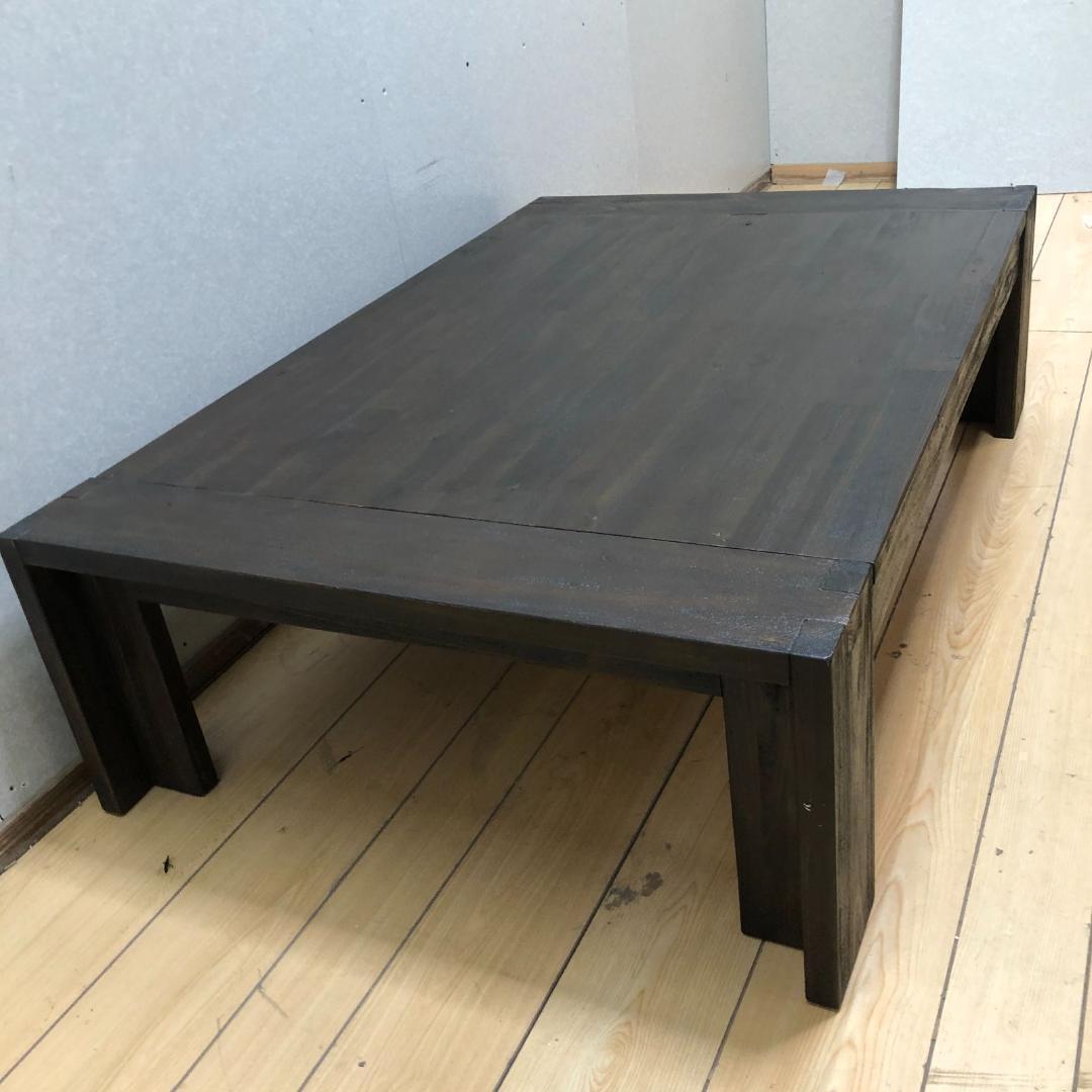 送料無料 座卓 ローテーブル 4人 うづくり 和室 ビンテージ 88205