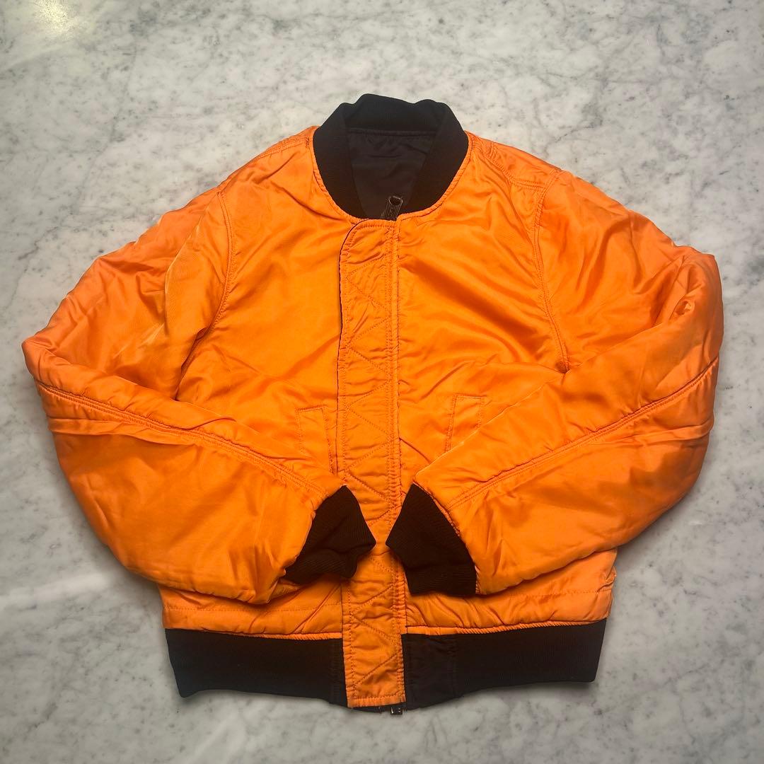 MA-1スタイル ナイロンジャケット ブラック