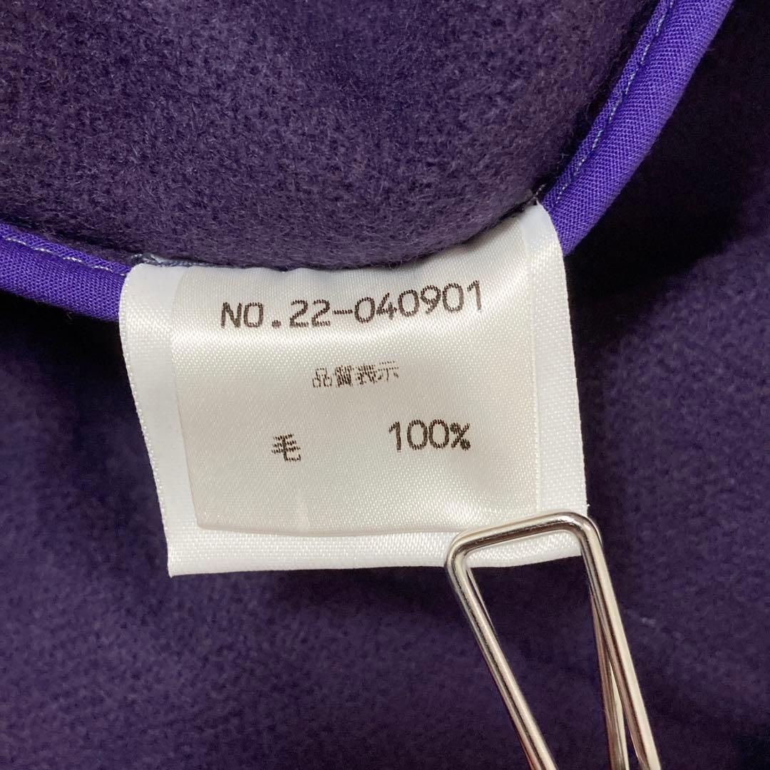 【新品】タグ付き OLD ENGLAND ダッフルコート ヘリンボーン 36 紫