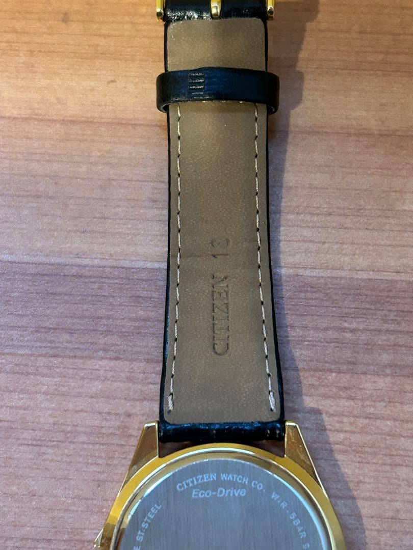 シチズン　シチズン　エコドライブ　本革　ゴールド　腕時計