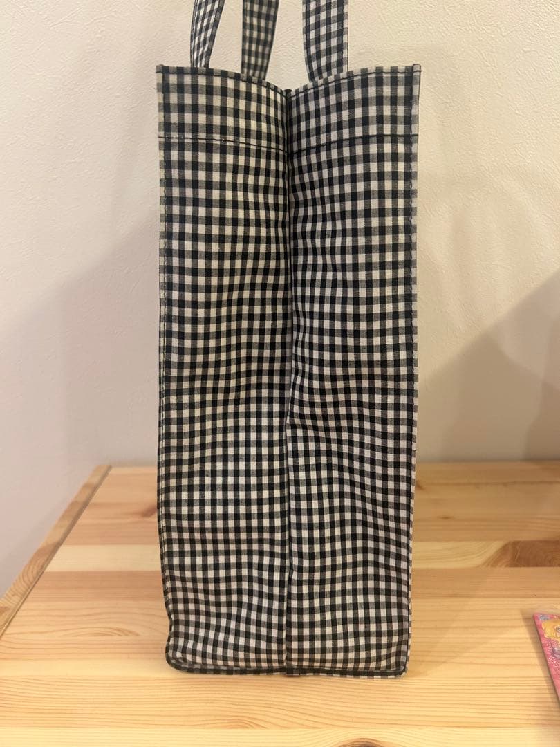 Familiar チェック柄トートバッグ