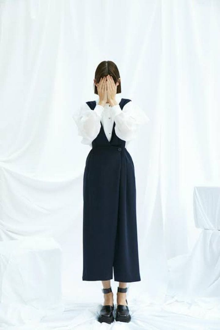 エンフォルド　ダブルサテンジャンパースカート サロペット