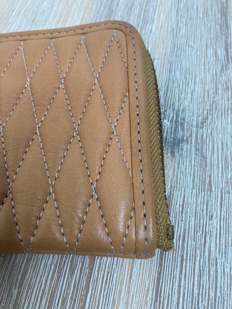 バックドロップ　BULLET ベージュ キャンバス 長財布