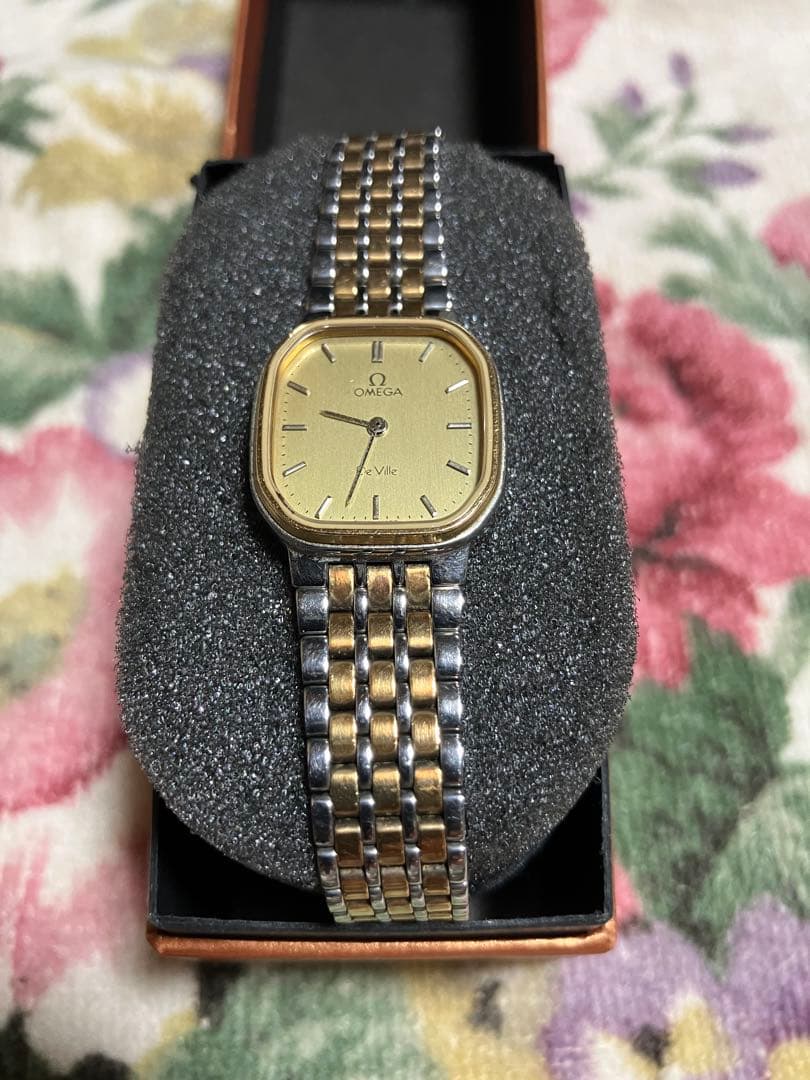 OMEGA デビルクォーツ 腕時計 ゴールド/シルバー稼働品