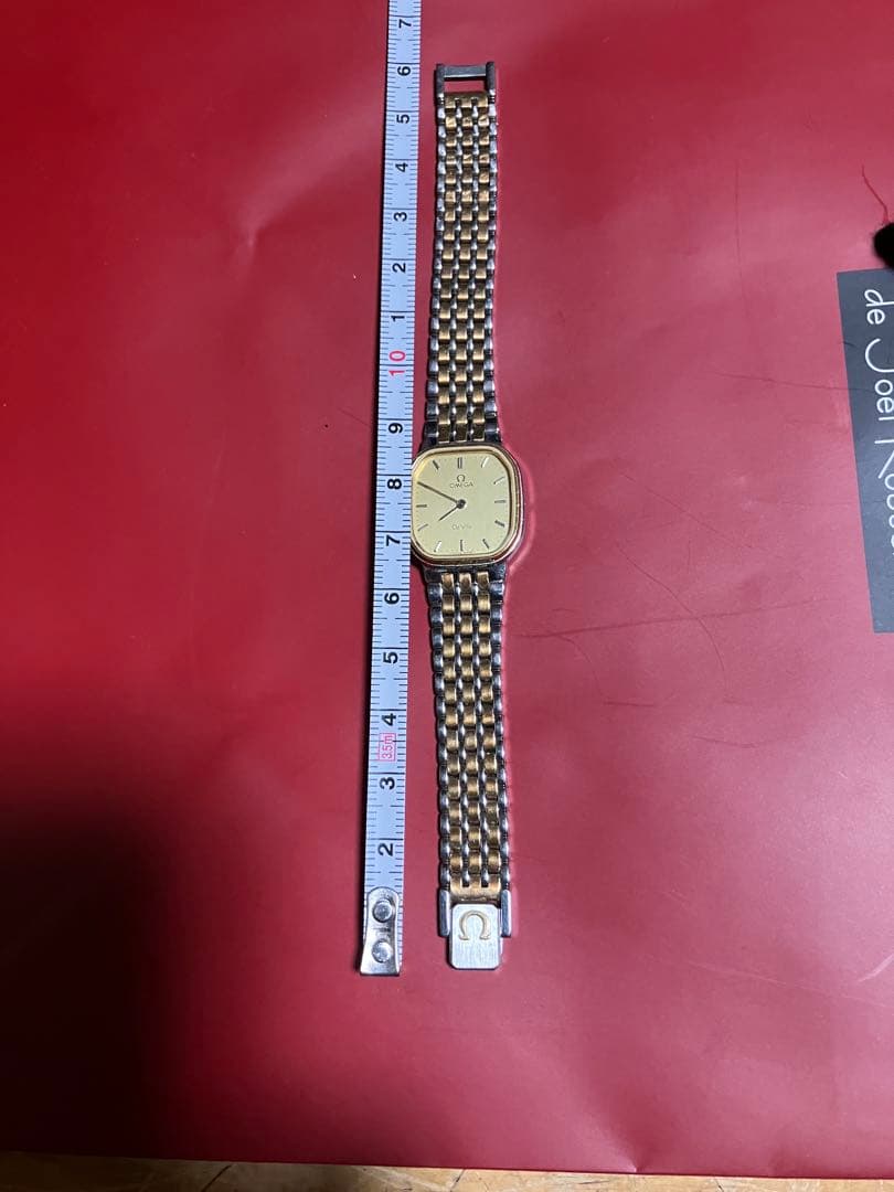 OMEGA デビルクォーツ 腕時計 ゴールド/シルバー稼働品