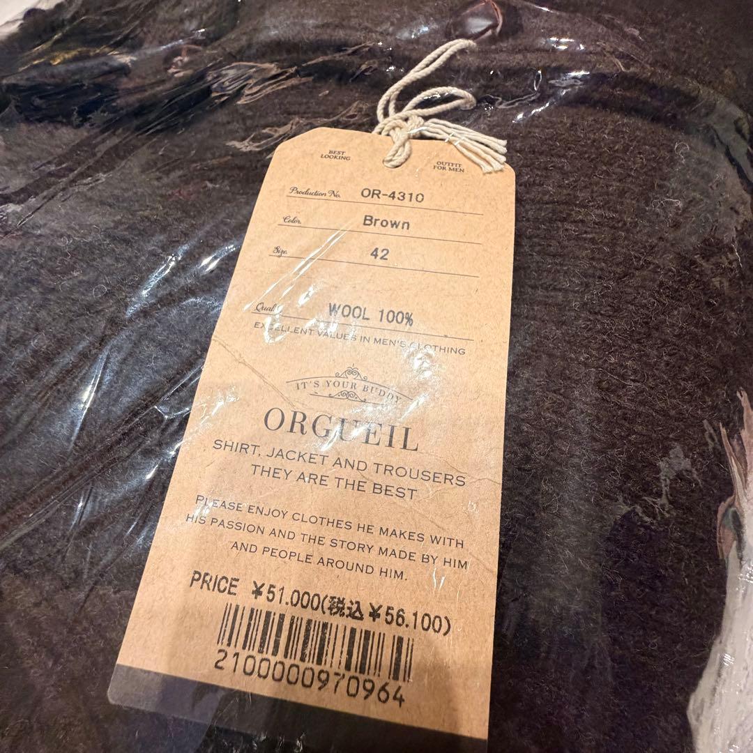 【新品】ORGUEIL カバーオールセーター OR-4310 サイズ42（XL）