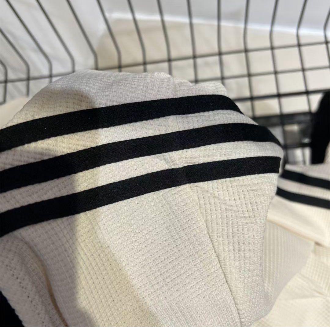 adidas クリーム色 ワッフルトラックジャケット M