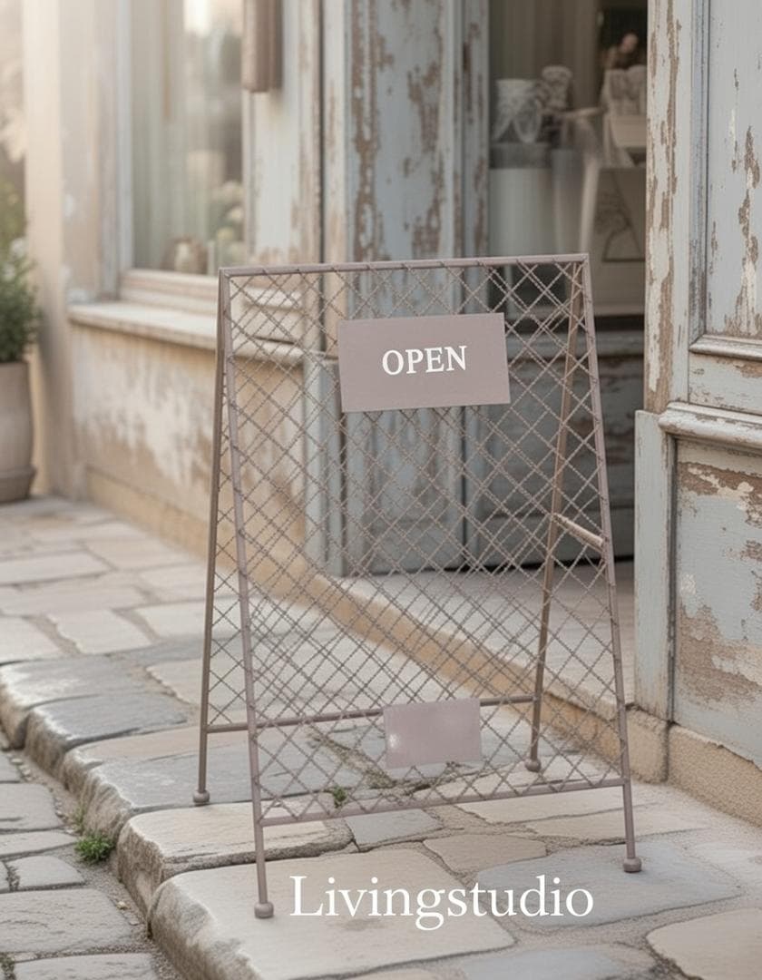 ブロア メッシュサインボード コベントガーデン シャビー アイアン US-48