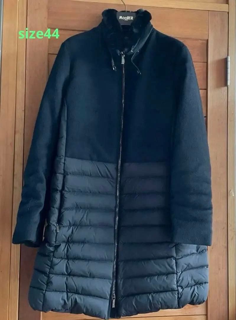 ムーレー　MooRER レディース44　ファー付ダウンジャケット　値下げ❗️