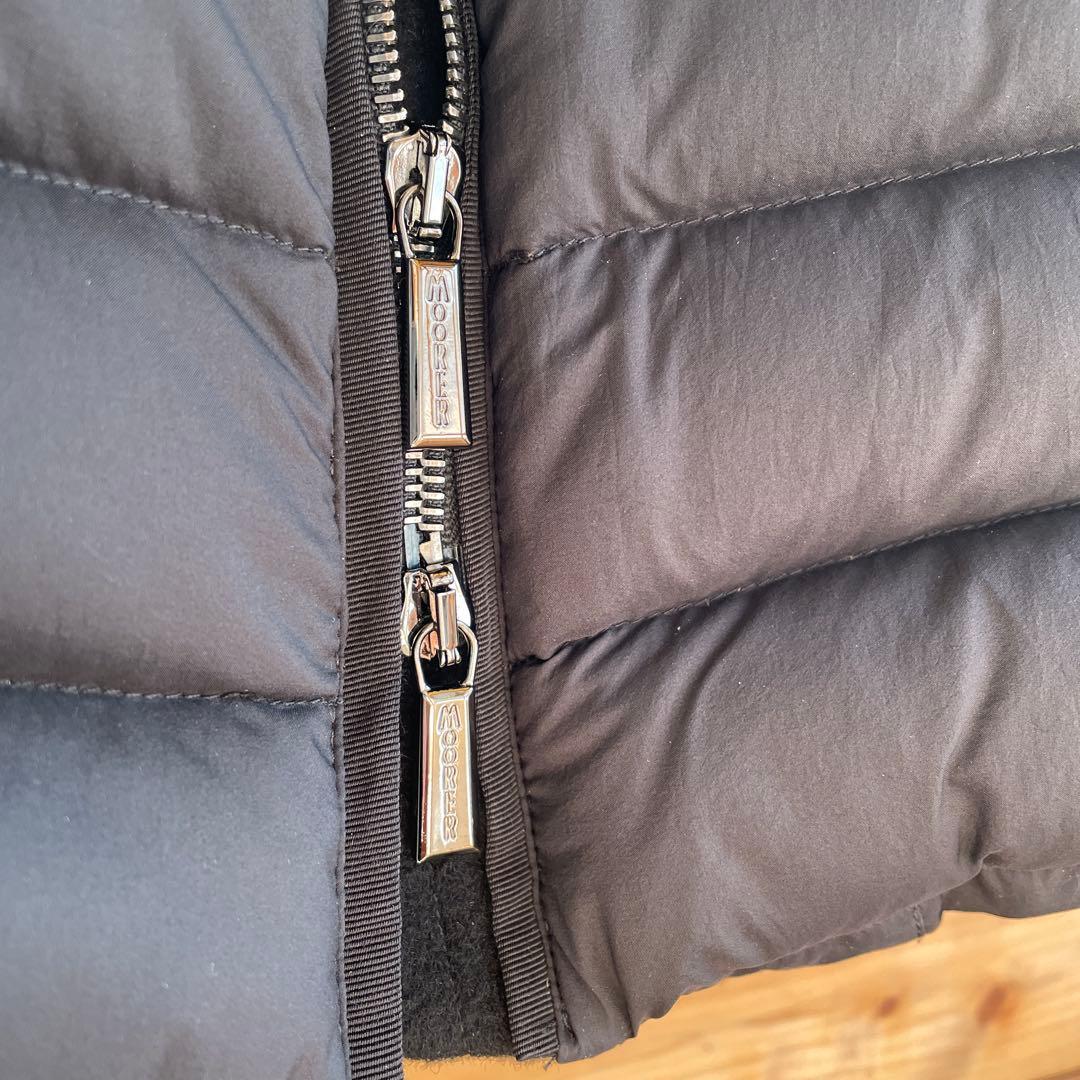 ムーレー　MooRER レディース44　ファー付ダウンジャケット　値下げ❗️