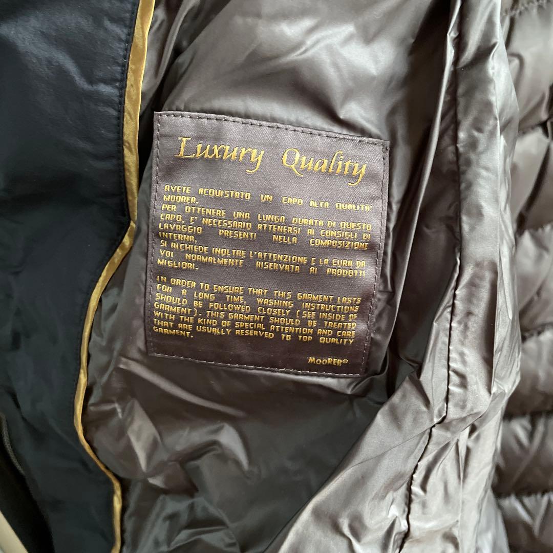 ムーレー　MooRER レディース44　ファー付ダウンジャケット　値下げ❗️