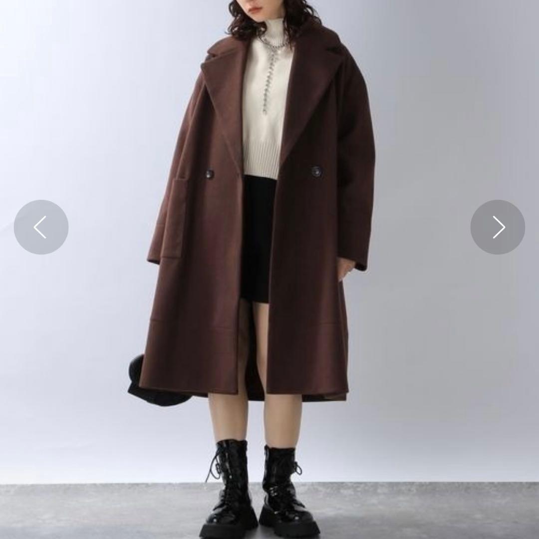 新品　ジーナシス　ウーリーテックBIGカラーコート