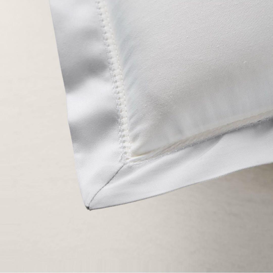 Ralph Lauren  オーガニックコットン ピローシャム　シルバー