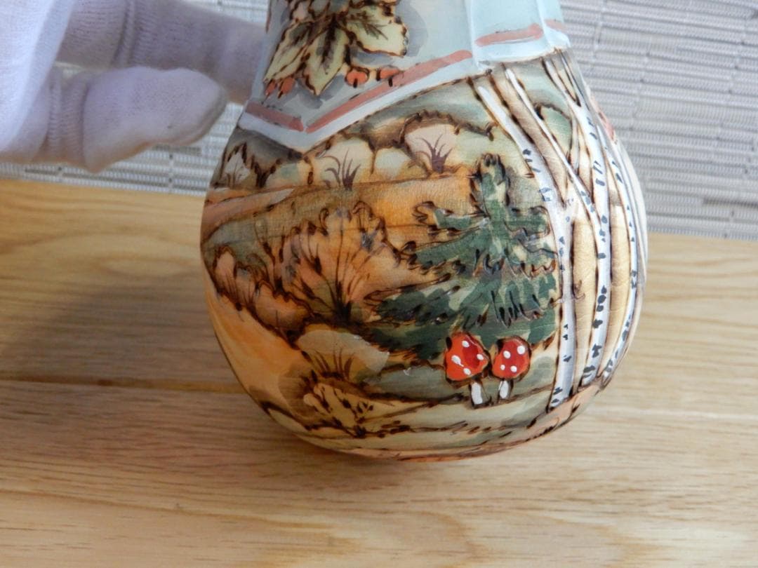 アンナ・カトコワ　おきあがりこぼし　きのこ摘み　マトリョーシカ　作家もの