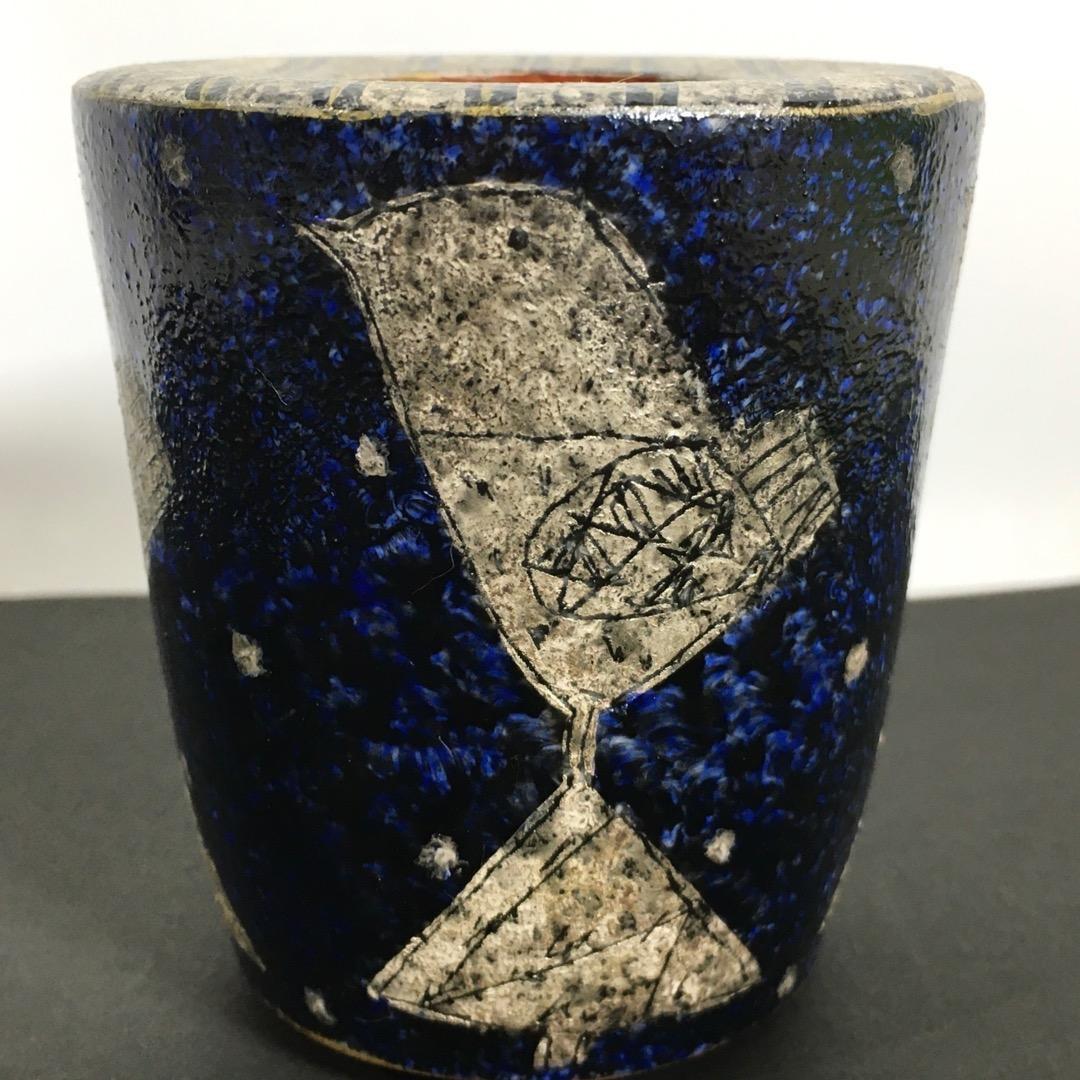 ○前田正博 [未使用無傷完品] 色絵花入 茶道具 共箱/共布 魂の作品 真作保証