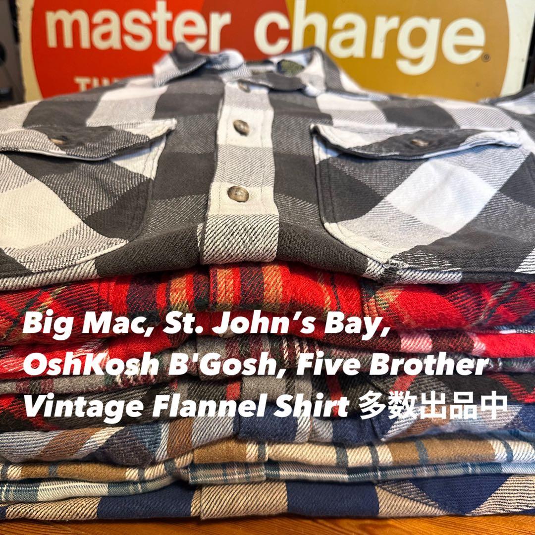 セ*ク様 90sセントジョンズベイBIG MACフランネルシャツUSAアメリカ製