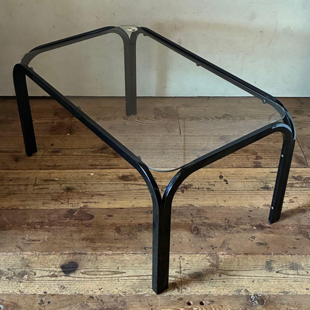 80’s 90’s ガラス センターテーブル レトロ ヴィンテージ