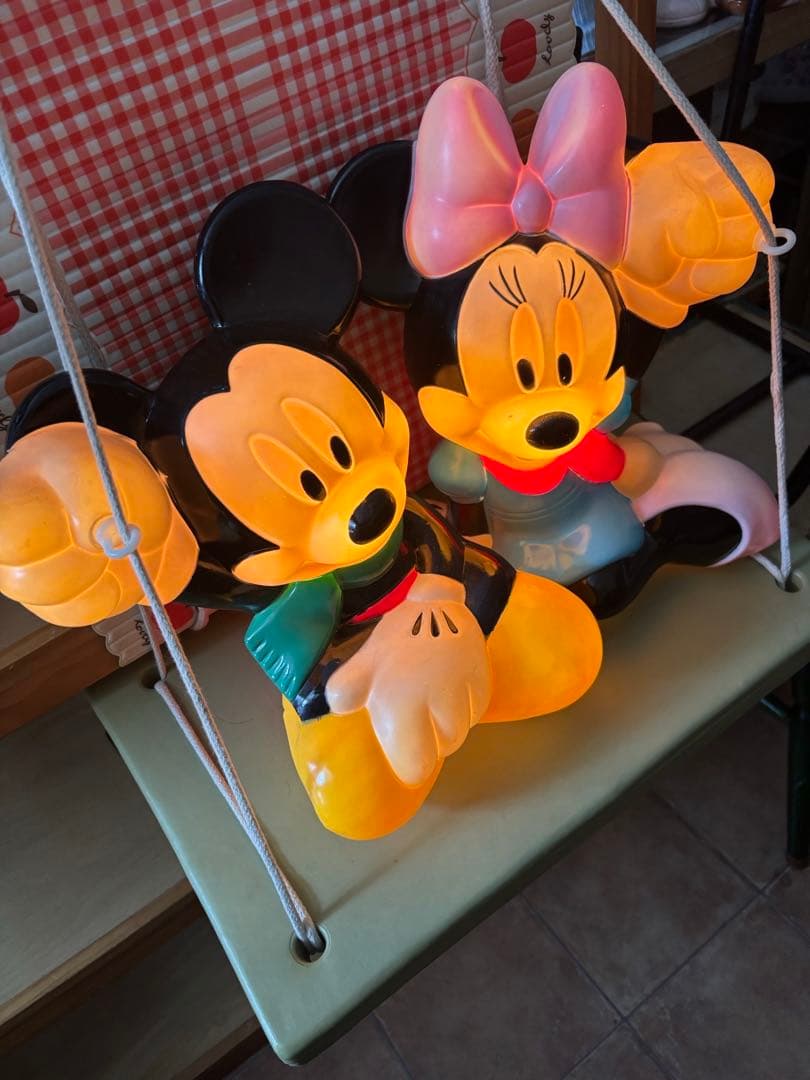 レア物!限定品 ディズニーブローライト ブランコタイプ ミッキー&ミニー