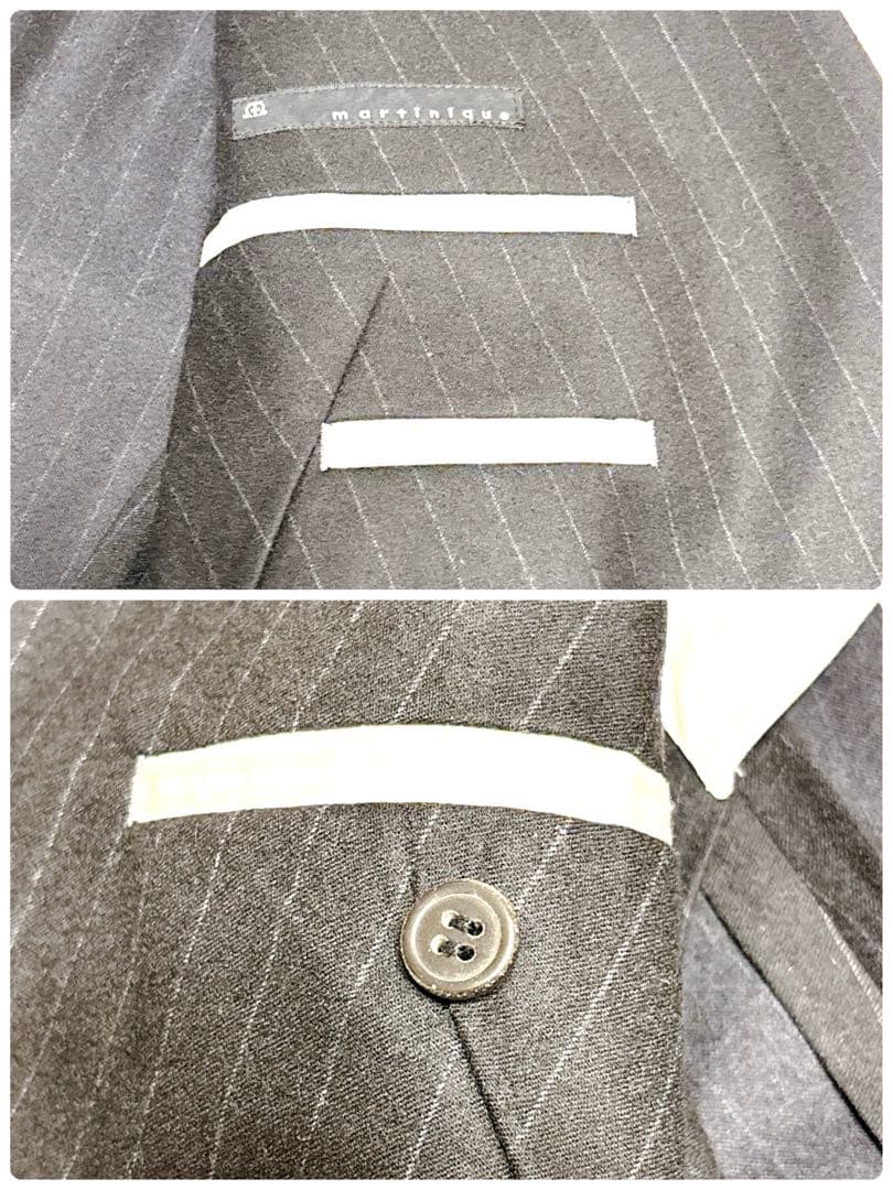 【美品】martinique スーツ セットアップ ダブルブレスト ウール100