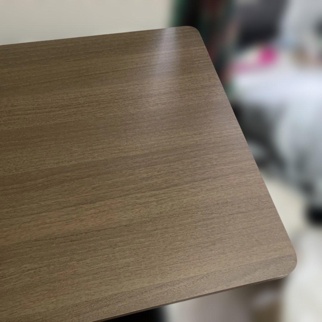 カウンターテーブル　ハイテーブル　机　ブラウン　ブラック　収納