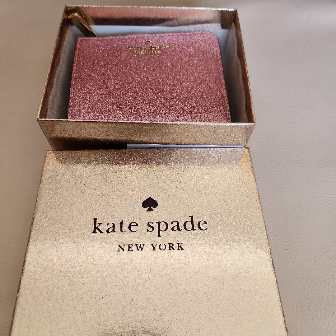 新品♡kate spade 二つ折り財布 ピンク