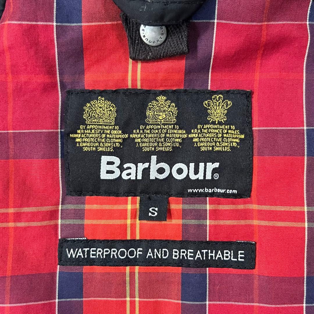 Barbour ジャケット チェックBAYHAM 黒 ダブルジップ