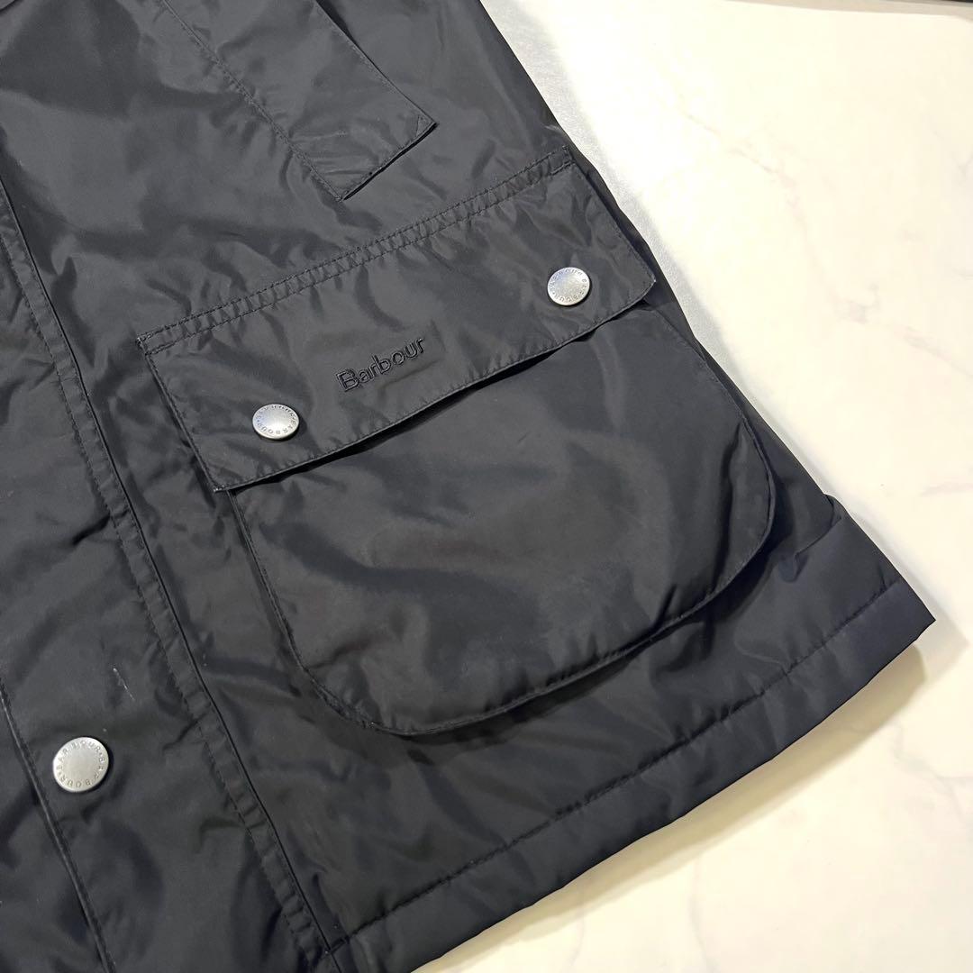 Barbour ジャケット チェックBAYHAM 黒 ダブルジップ