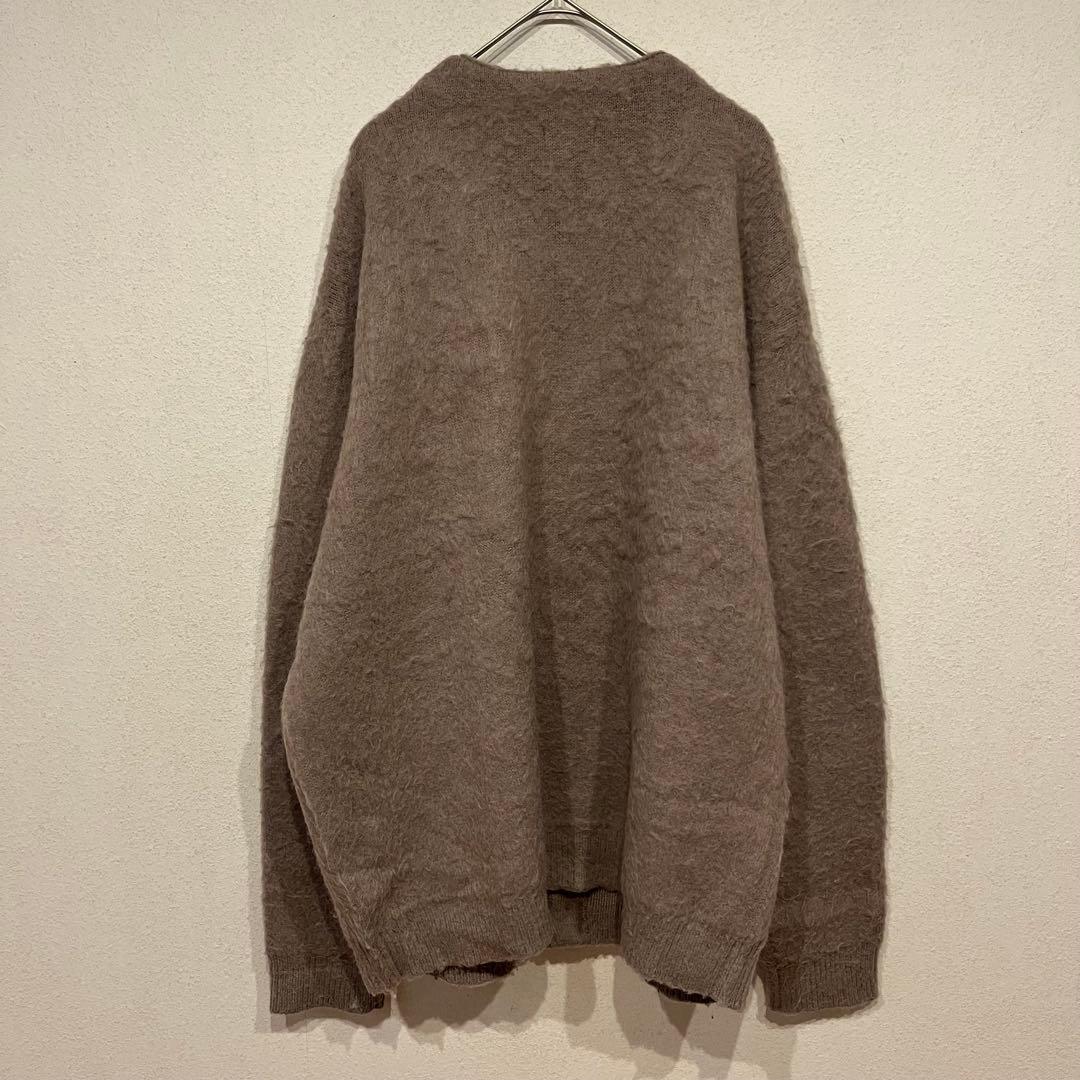 【美品】BEAMS 24AW モヘア シャギードッグ カーディガン ミルクティー